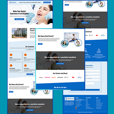 A beautiful Dentist Landing Page dentist dentist website ghl gohighlevel gohighlevel landing page gohighlevel website graphic design kajabi kajabi website landing page design shopify showit squarespace web design website website design