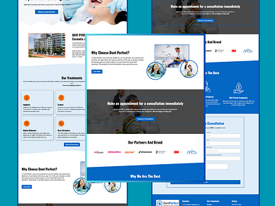 A beautiful Dentist Landing Page dentist dentist website ghl gohighlevel gohighlevel landing page gohighlevel website graphic design kajabi kajabi website landing page design shopify showit squarespace web design website website design