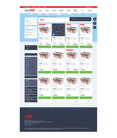 Listing mockup of the ecommerce Coop website design ecommerce mockup ui user interface