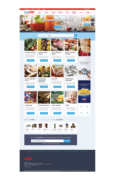 Dashboard mockup of the ecommerce Coop website ecommerce ui user interface