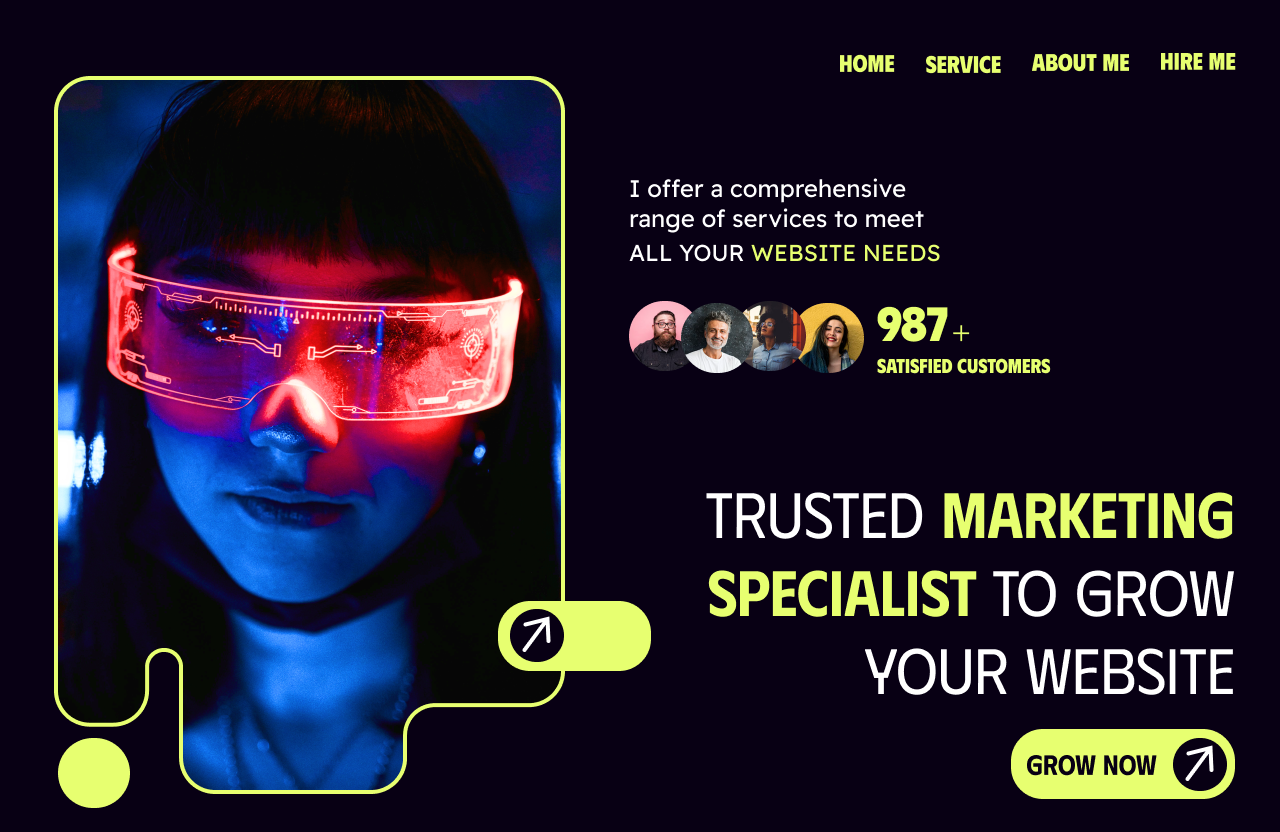 Example of Word Press Website Design