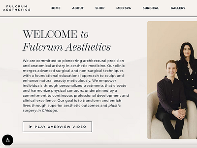 Chicago Medspa Website Design | UX UI aestheticians aesthetics branding classy classy website design creative doctors esthetics fresh design graphic design inspiring design interesting medical medical aesthetics medspa surgeons ui video designs website design