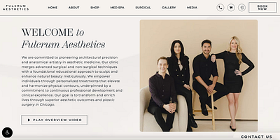 Chicago Medspa Website Design | UX UI aestheticians aesthetics branding classy classy website design creative doctors esthetics fresh design graphic design inspiring design interesting medical medical aesthetics medspa surgeons ui video designs website design