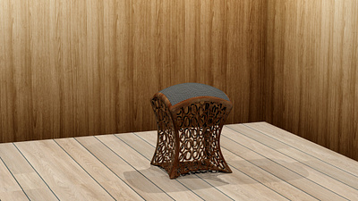 Lace chair 3d chair graphic design interior