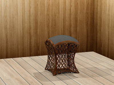 Lace chair 3d chair graphic design interior