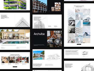 Archvibe - Architecture and Construction UI Design Kit animation architect architect ui architecture architecture website construction website ui ui design ui web design web design