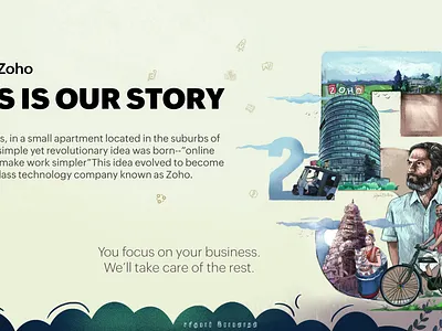 Zoho story illustration ceo zoho google search infographic sridharvembu zoho community zoho crm zoho motion graphics zoho sridharvembu zoho story illustration zoho team zoho trending illustration zoho ui ux zoho25