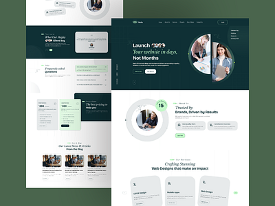 Webify - Web Design Agency Template Layout agency agency web branding branding agency corporate corporate agency creative agency creative design design home page home page agency landing page landing page agency layout web ui ux web web design web layout