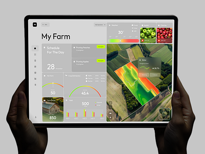 Farm Management SaaS Dashboard agriculture ai app business crm dashboard design farm farming field interface product saas service software ui ux web