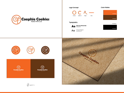 Delicious Branding for Coophie Cookies – Logo & Visuals brand branding illustration logo visual