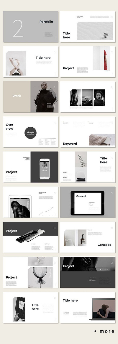 Simple P. PowerPoint Template branding design ui ux