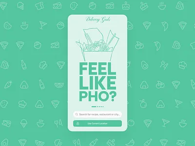 Delivery Gods - Intro Carousel concept branding carousel delivery app graphic design illustration logo mobile ui ux uxui