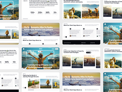 🌍 TripNest – Travel Web Design accommodation camping hiking landing page service tour tourism travel agency travel agent travel web travel website traveling travellers trip planner ui ui design web web design website website design