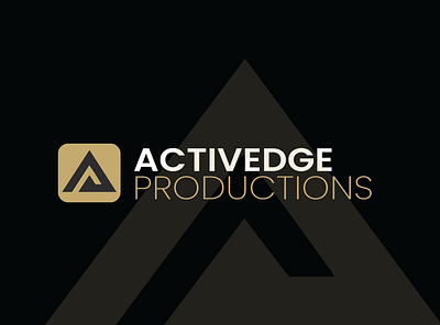 Logo Design For Activedge Productions brandidentity branding graphic design logo logodesign