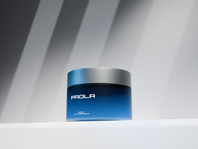 Paola - Body Face Cream 3d blender branding logo product