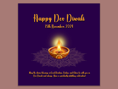 HAPPY DEV DIWALI FESTIVAL POST 15th november 2024 2024 adobe photoshop dipavali diya festival post graphic design greetings happy dev diwali november social media post wishes