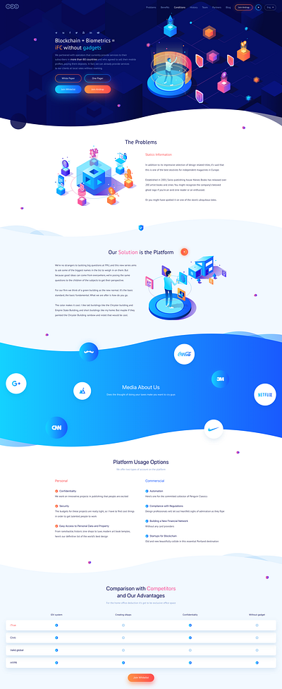 IFC Landing Page - Desktop version blockchain graphic design landing landing page ui user interface web 3