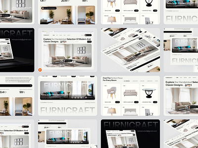 Furnicraft - Furniture Web Design ecommerce ecommerce design ecommerce landing page furniture furniture design furniture landing page furniture store furniture website home page interior design landing page landing page design minimalism modern design product design ui inspiration uiux design ux design web design website design