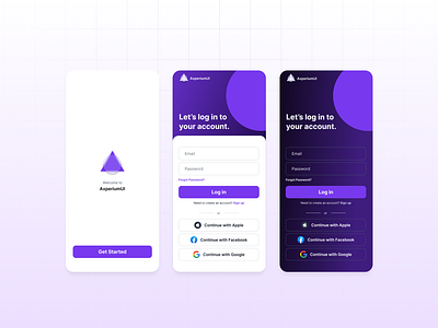 ✤ AxperiumUI Mobile Application branding design responsive design ui user interface ux