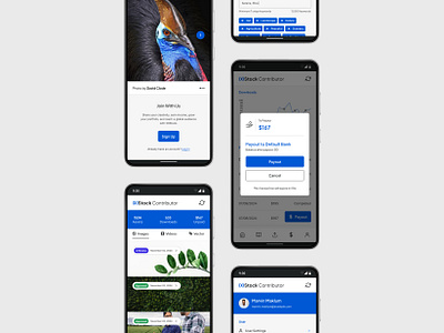 IXIStock Contributor - Mobile App UI/UX Design android app app contributor design microstock minimalist mobile app payment photography stock ui design ui ux user experience user interface ux design