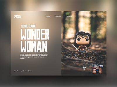 Justice league Funko #2 colorfull dc dccomics funko funkopop justiceleague mondrianizm ui uxdesign