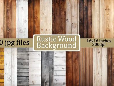 Rustic Wood Background Paper Bundle cozy distressed wood event decorations home decor invitaions photography warm