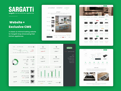 Sargatti home appliances cms dashboard ui ux