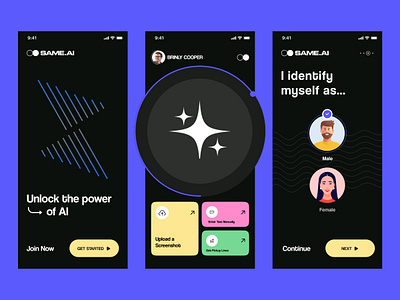 AI Dating companion app ai app ai app design ai app designs ai app development app development apps creative app dashboard app dating app dating companion designs figma designer gender app home ui landing page login mobile app design plant app signup website