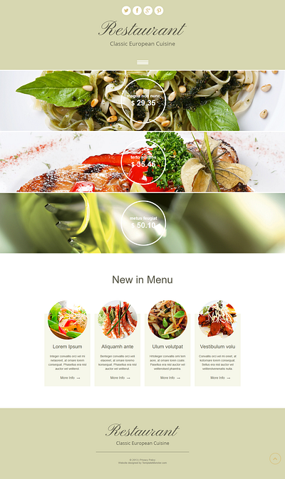 European Cuisine european cuisine graphic design ui