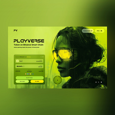 Play Verse Web Ui Landing Shot ai artificial intelligence binance blockchain branding crypto cyberpunk design gaming graphic design illustration modern design nft photography ui ui design ux ux design web 3 web design