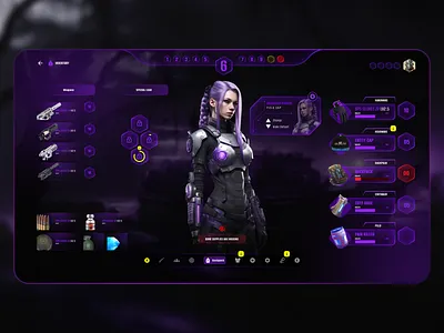 Immersive FPS Game Inventory Interface: Sleek and Intuitive Desi designcommunity.