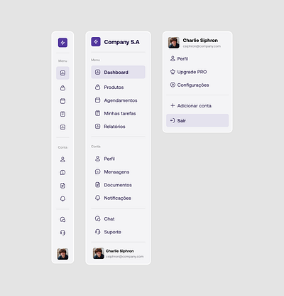 Sidebar Menu sidebar sidebar menu ui ui design user interface ux uxui designer