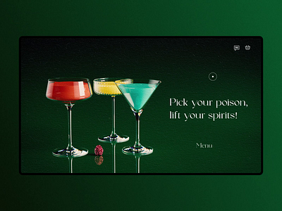 Pick Your Poison! 3d 3dmotion aftereffects animation artdirection cinema4d cocktail concept design drinks germany glass illustration interactive landingpage motion motion graphics render uiux website