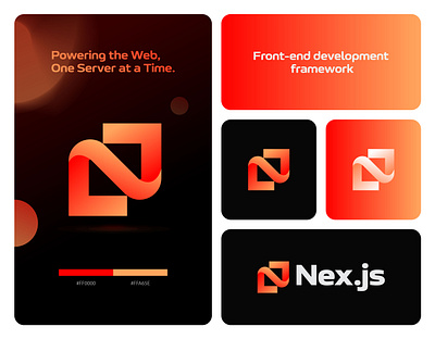 Nex.js - N logo, N letter, Coding, Programming, Web, UI ai app branding coding creative logo gradient logo logo logo design logo designer modern logo n letter logo n logo programming software tech trendy logo ui web web3 website