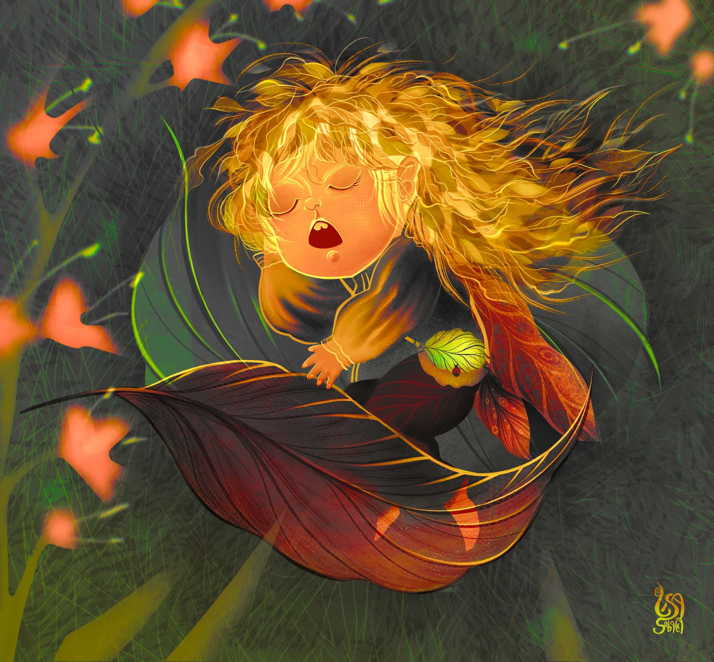 Leaf Fairy | Dreamy Children’s book illustration 2d art cartoon character character design children book childrenbook illustration childrens book illustration childrens book illustrator fairy fairycore fantasy illustration kidlit kidlit art whimsical illustration