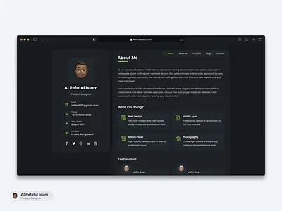 Portfolio Website design landing page portfolio portfolio website ui uiux