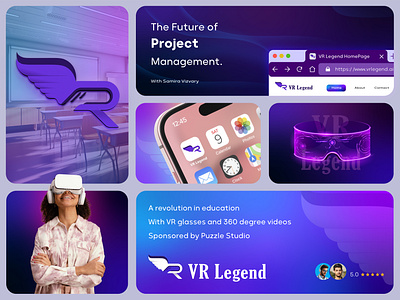 VR Legend Logo Design branding design graphic design illustration logo