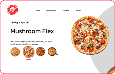 Pizza Prototype branding graphic design ui