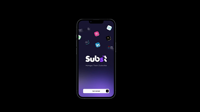 Subs't - Splash screen animation dark ui interaction management splash splash screen subscription