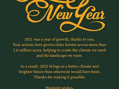 new year graphic design typography