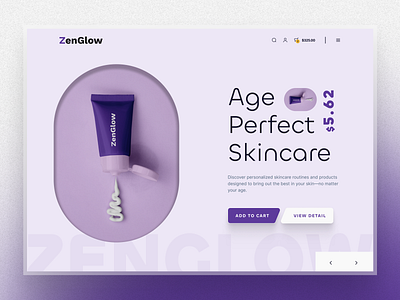 Skin care beauty beauty prouducts commerce cosmetics ecommerce landing page make up organic skincare product product details skin skincare store ui ui design uiux ux web web design website