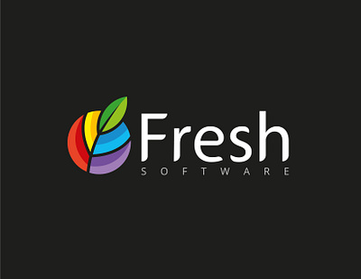 Fresh Software Logo, Business Card and Letterhead business card design font graphic design graphic identity letterhead logo typography vector