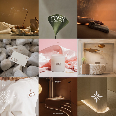 Rosy — Spa & Wellness branding design graphic design logo