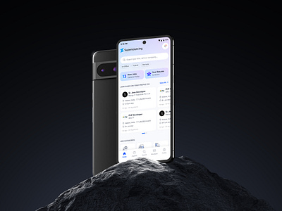 Supersourcing App UI Design app appdesign applicationdesign branding design jobapp jobappui jobhunting jobportal jobsearch jobsearchui jobui mobileapp mobileappdesign mockup ui uidesign uiux uxdesign
