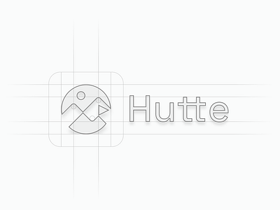 Hutte | Logo brand identity case study logo