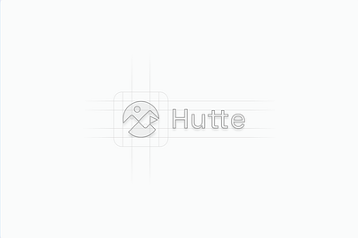 Hutte | Logo brand identity case study logo