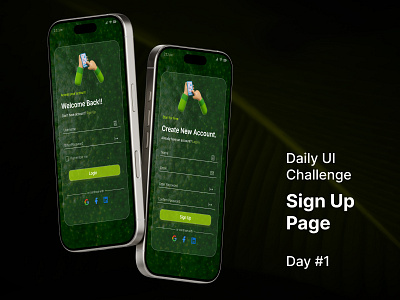 Daily UI 001 | Sign Up Page ui