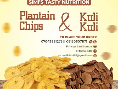 Flyer Design for Simi's Tasty Nutrition