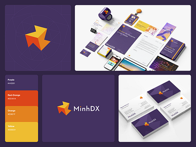 MinhDX - Brand identity analytics branding genetics identity logo