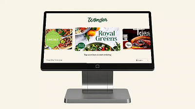 Wonder Kiosk animation design food ordering kiosk product design ui